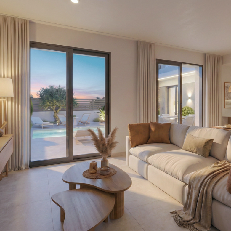 Villa op Hacienda del Alamo_OBVF_woonkamer_avond