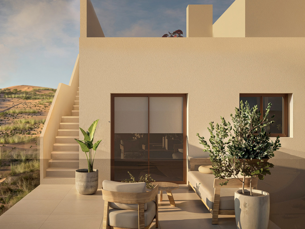 Appartement in Corvera_CHR_AER_terras_avond